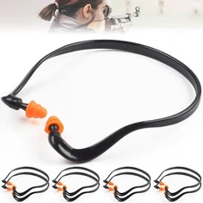 8 Pairs Ear Plugs Banded for Shooting Range Noise Cancelling Reusable Washabl...
