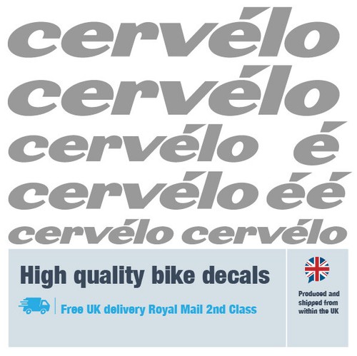 Cervelo new bike decals labels with free bike protection (23 pack) - 20+ colours - Picture 17 of 27