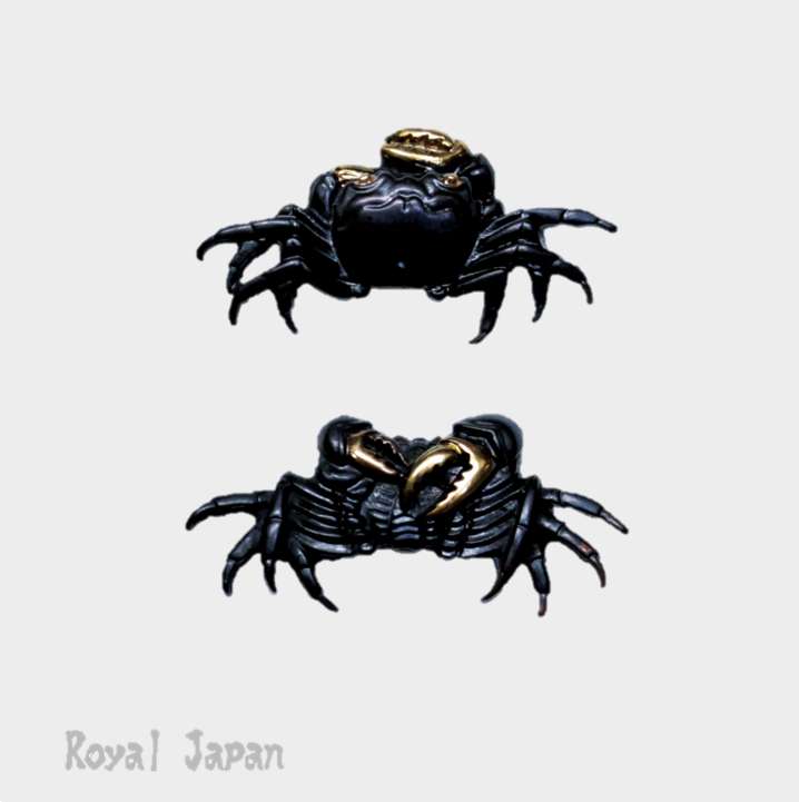 Hama様　オーダー Japanese sword ornament Menuki samurai crab design alloy B0812 | eBay