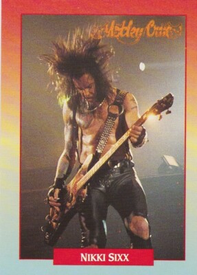 1991 BROCKUM ROCKCARDS SINGLE TRADING CARD #18 NIKKI SIXX | eBay