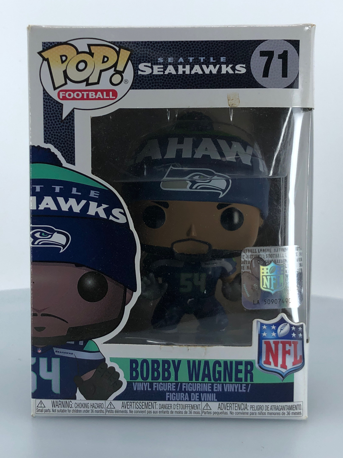 En Oferta Funko Pop! Figura De Vinilo Bobby Wagner Seahawks Home #71 De Deportes Nfl Dañada