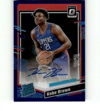 2023-24 Donruss Optic Rated Rookie Signature Purple Prizm #284 Kobe Brown AUTO 