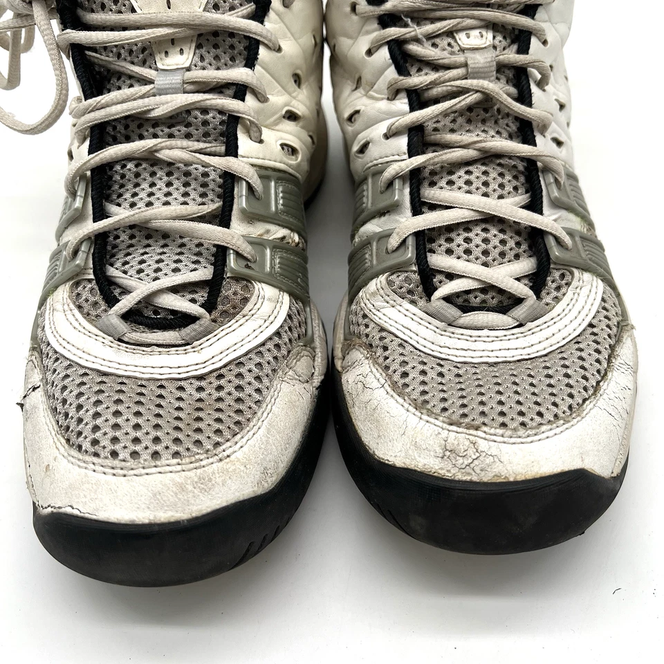 Prince t22 Mid Tennis Shoes - White & Dark Blue sz 10 (2) - Image 4 of 4