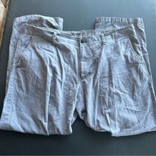 Old Navy Pants Mens 40x32 Gray Broken In Straight Khaki Casual Chino Business
