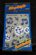 Vintage 1984 TREND SHINY BRIGHTS scratch n sniff stickers Prism Licorice NEW 