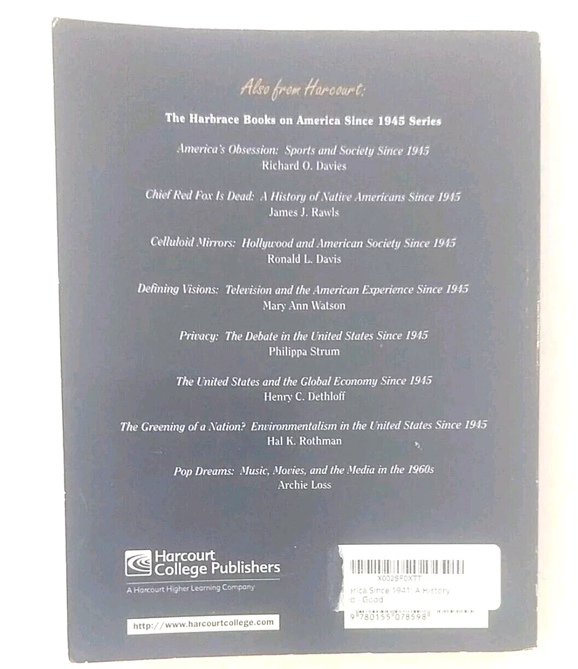 America Since 1941 A History By James T. Patterson 1999 Paperback Book - Image 2 of 4