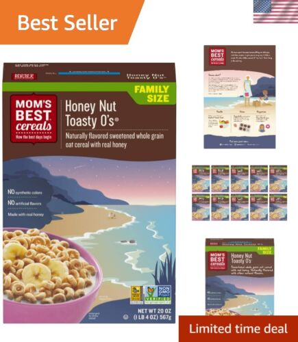 Nutritious Honey Nut Toasty O's Cereal - No High Fructose Corn Syrup, Kosher