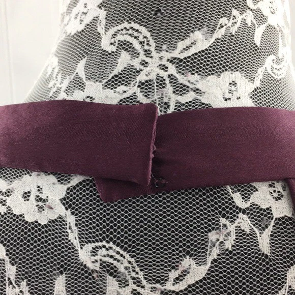 Vestido Cynthia Cynthia Steffe Mujer’s 10 Mocha Púrpura Halter Funda Forrada Y2K Foto 4 de 4