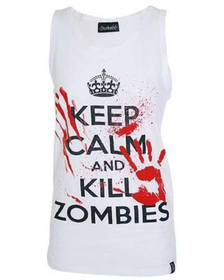 Darkside Träger Shirt Keep Calm Kill Zombies Gr.M (UK Size 12)