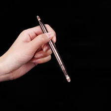 1 Pcs HOURGLASS Retractable Lip Brush Double-ended Concealer Blending Brush