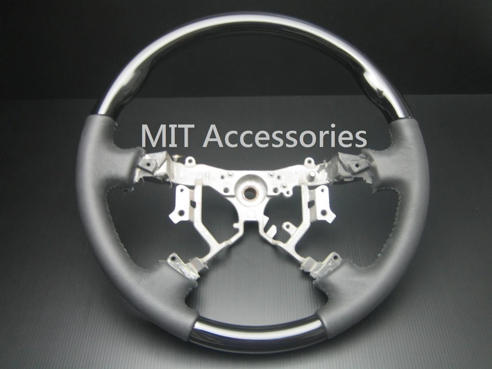 Toyota TUNDRA 2003-2006 PIANO Madera Negra Volante Cuero Genuino - ESTÁNDAR Foto 2 de 4