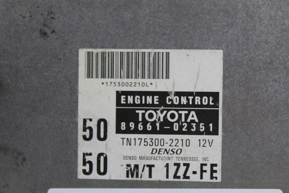 8966102351 Unidad de control del motor Toyota Corolla 1998 MT ECU módulo 9G5 187 B3 Foto 2 de 4