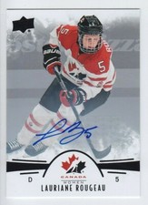 2016-17 UD CANADA JUNIORS LAURIANE ROUGEAU AUTO BLACK #10 WOMENS Canada