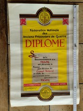 Orden Belgien Urkunde Medaille bronze Reconnaissance FNAPG