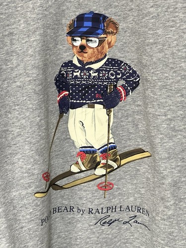 Polo Ralph Lauren Ski Bear Sweatshirt Slopes Plaid Big And Tall SZ 2XB/2TG NWT - Picture 2 of 24