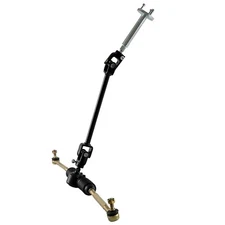 Go Kart Steering Wheel Assembly Kit Tie Rod Gear Rack Adjustable Shaft Trike ATV