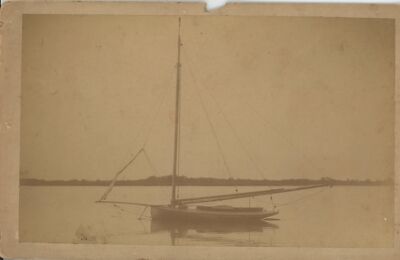 Close Up of Boat Cabinet Card 6x8 c1889