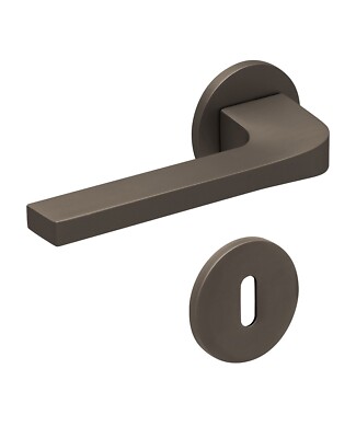 Rosettengarnitur Rund Scoop 8044 T-Form Titanium matt