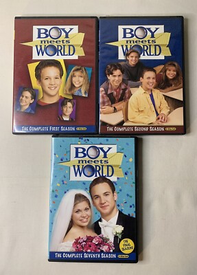 Boy Meets World TV Series First, Second, and Seventh Season 3 Disc Sets