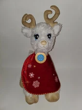 Build A Bear 16" Golden Glisten Star Power Reindeer with Christmas Cape RARE