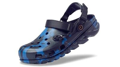 Crocs X Post Malone POSTY CO Clogs Size 8 New Black Blue