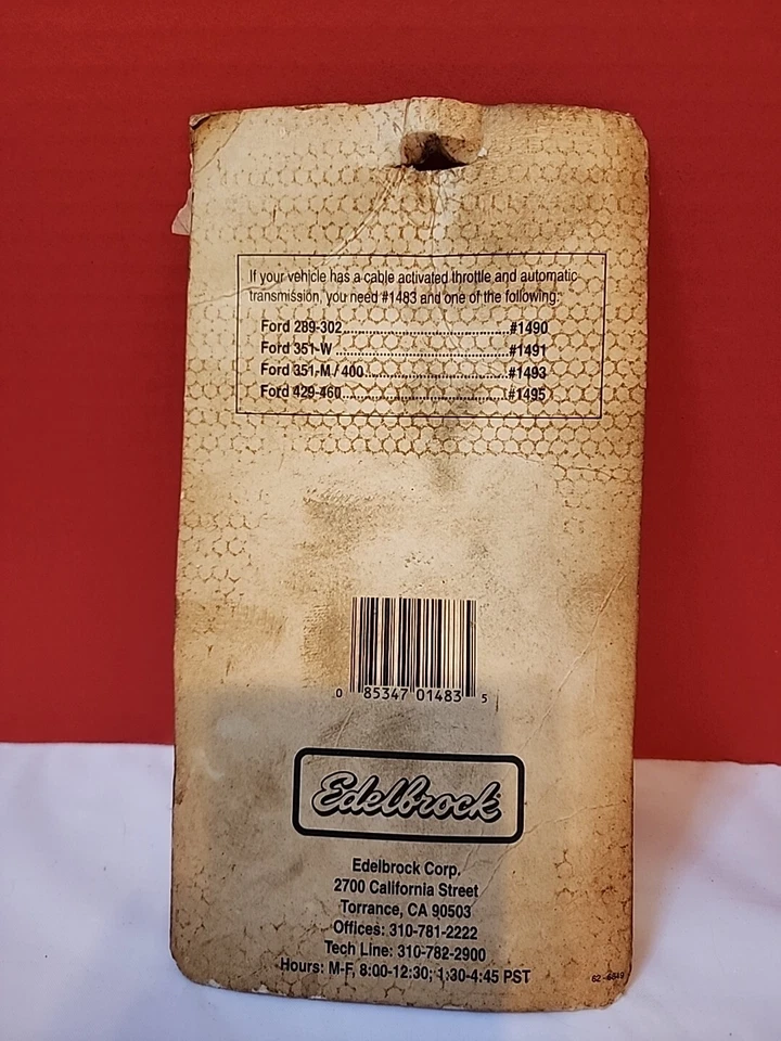 Edelbrock 1483 Performer Series Throttle Lever Adapter For Ford - Image 4 of 4