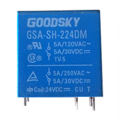 Relais électrique GOODSKY GSA-SH-224DM 24VDC 5A 6 Broches - Pour Automatisme, Neuf
