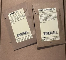 Le Labo Thé Matcha 26 + Bergamot 22  Newest Creation! 0.75ml /.025oz Sample Size