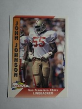 JOHN JOHNSON 1991 PACIFIC FOOTBALL CARD # 646 D4965