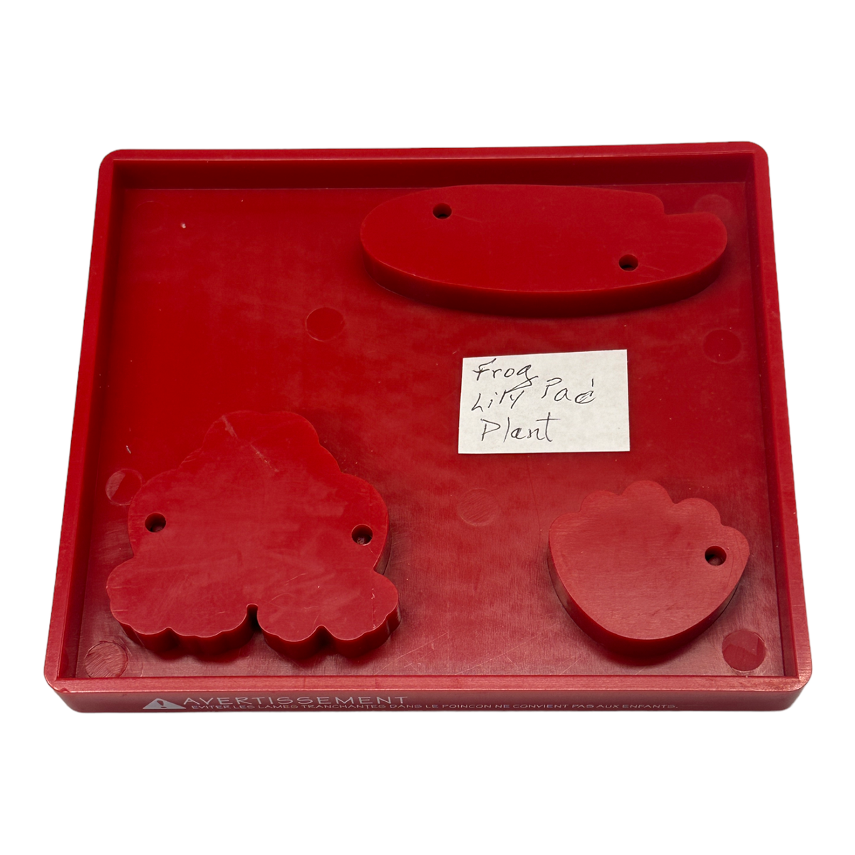 Sizzix Red Originals Dies Frog Mommy, Lily Pad & Lily Die (38-0988