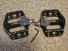 Wellgo B25 Bike Bicycle Pedals Black *USED*