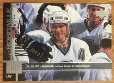 97 98 Upper Deck LUC ROBITAILLE Game Dated Hockey Card #290 Los Angeles kings