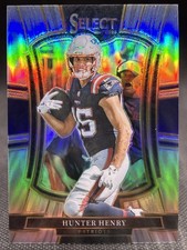 2025 Select Hunter Henry #180 Silver Prizm Premier Level - New England Patriots