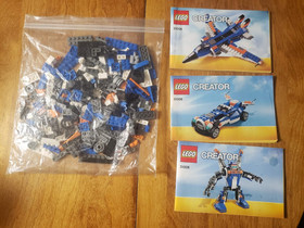 LEGO Creator 3 in 1 31008 Thunder Wings 100% Complete W/3 Manuals No Box