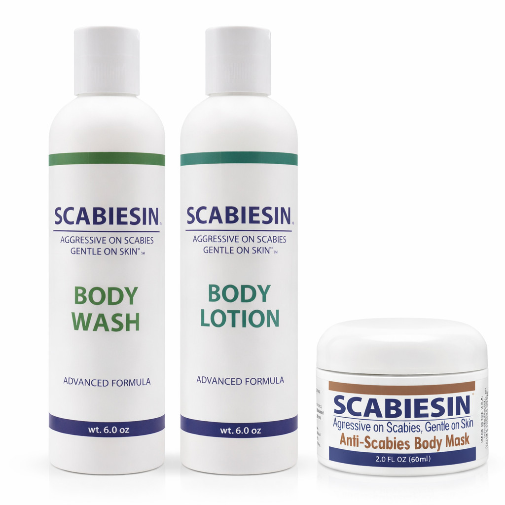 Scabiesin Body Lotion, Body Wash & Body Mask &ndash; Complete An
