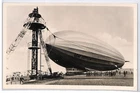 GRAF ZEPPELIN LZ.127 Postcard ANKERMAST Used Frankfurt 1930s REAL PHOTO PZ204