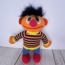 Playskool ERNIE 1984 Plush Stuffed Doll Toy Sesame Street 10 Vintage Rare
