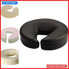 Massage Table Face Cushion 3.5 Inch Black Foam Headrest Pillow Facial Cutout