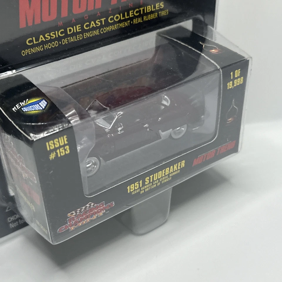 1998 Racing Champions Mint Motor Trend Series 1951 Burgundy Studebaker  NEW - Image 3 of 4