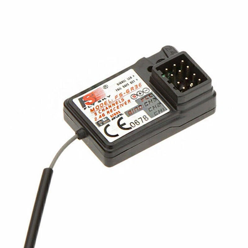 2stk FlySky FS-GR3E 3CH 2,4 Ghz Empfänger für FS-GT2 GT3 GT3B GR3C RC Auto Boots - Bild 4 von 4