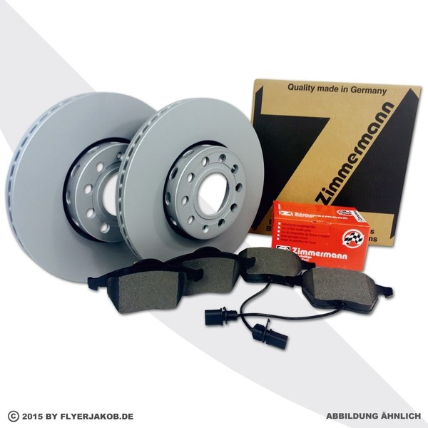 Zimmermann Bremsscheiben BeläGe Vorne FüR Audi A8 Q5 380Mm-image