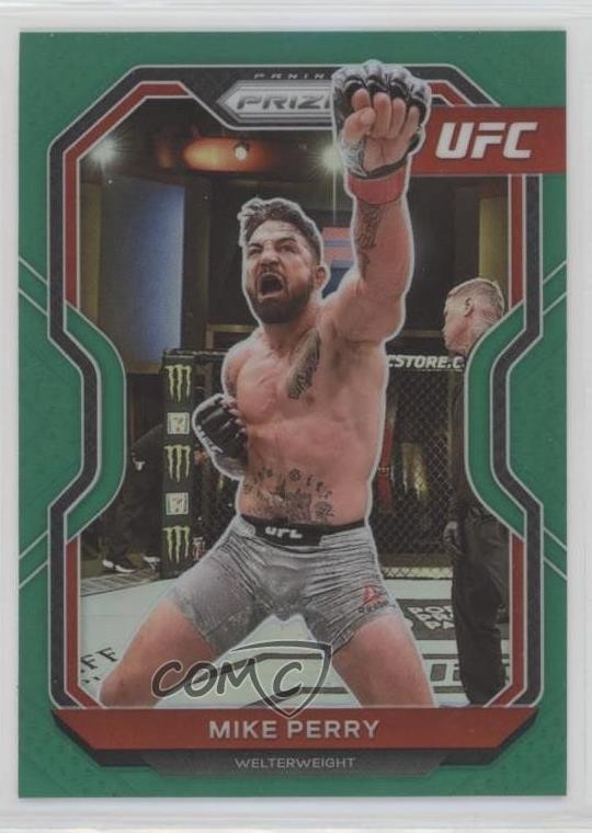 2021 Panini Prizm UFC Green Prizm Mike Perry #19 1cb6