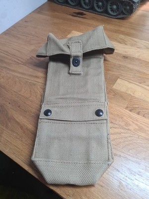 Vintage Danish Army M-1945 Khaki Canvas Magazin/Munitionstasche 1951 Madsen
