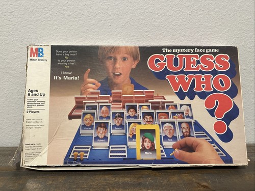 VINTAGE MILTON BRADLEY GUESS WHO GAME COMPLETE 1987
