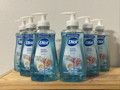 6 Bottles Dial ~ Ocean Splash Hydrating Liquid Soap 7.5 fl oz (221 ml)