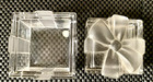 TIFFANY & CO CRYSTAL GLASS GIFT BOX WITH FROSTED RIBBON BOW ON LID 3 1/4" — photo 4