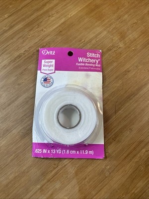 Dritz Stitch Witchery Fusible Bonding Web Super Weight .625 In X 13 Yds Sealed