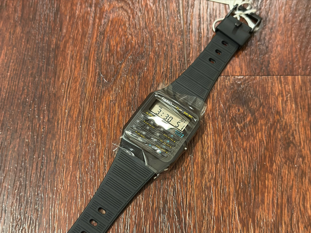 Casio CA-50 Calculator Watch Nissan Vintage 80s Module 437 Casio CA-50 Calculator Watch Nissan Vintage 80s Module 437