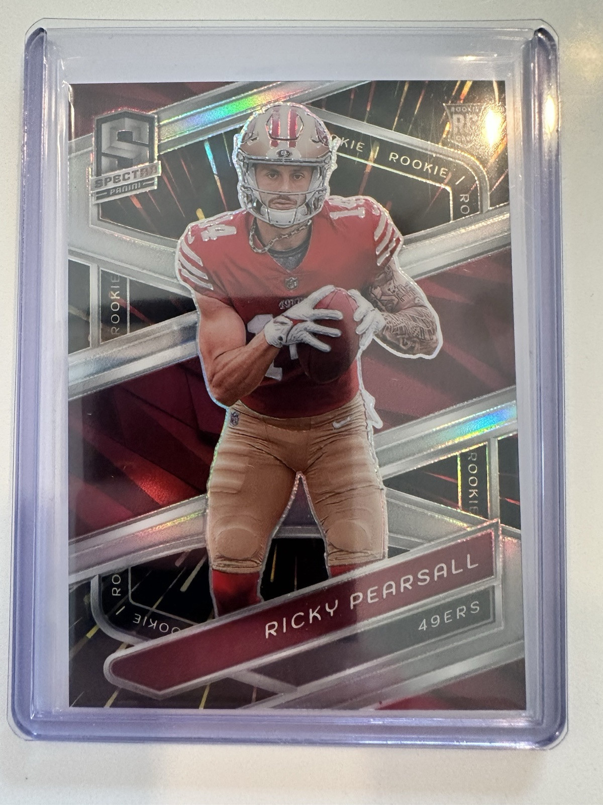 2024 Panini Spectra Ricky Pearsall 124 Hyper /75 49ers Rookie RC