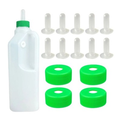 Farm Animal Nursing Bottle Plastic Silicone Livestock Feeding Bottle With Scale